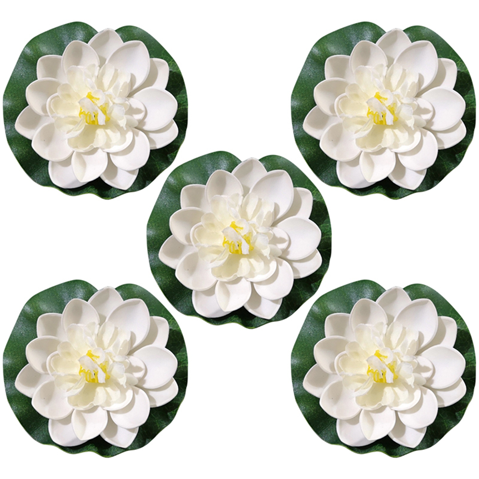 Planted Aquarium Bowl - 5pcs/set 10cm Artificial Lotus Flowers Bowl