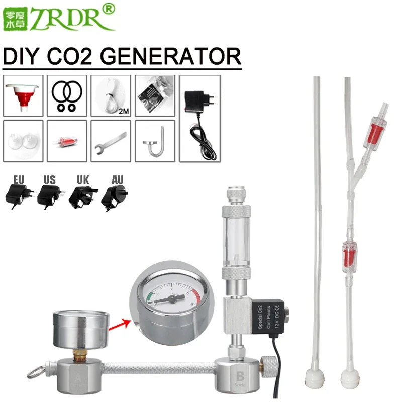 Aquarium Plant Growth - ZRDR Aquarium DIY CO2 generator system