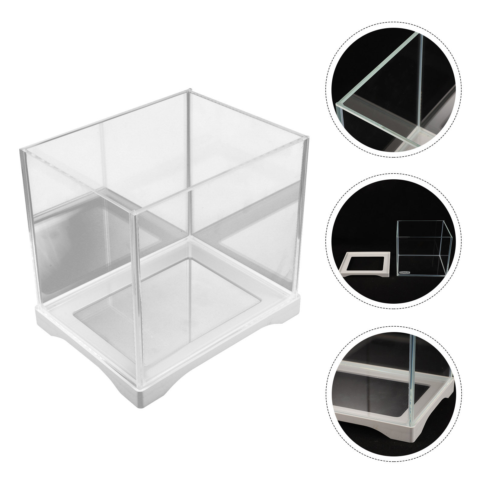 Planted Aquarium Bowl - Small Glass Fish Bowl Mini Aquarium