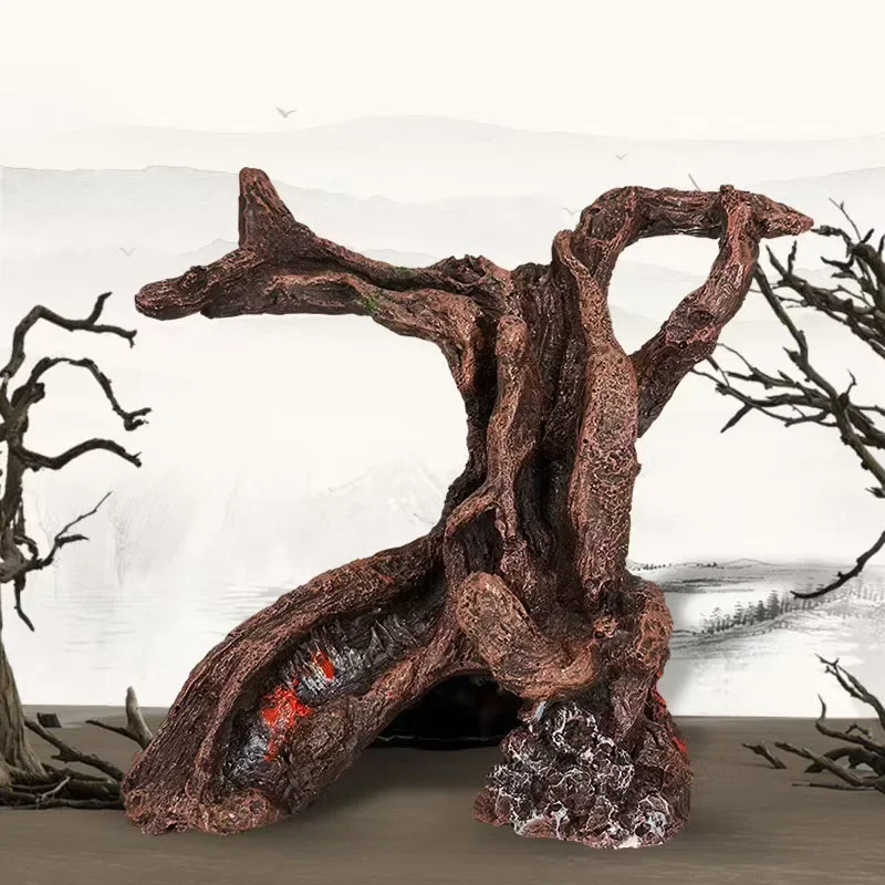 Resin Tree Cave Holes Aquarium - Aquarium Plant Guide reseña y precio