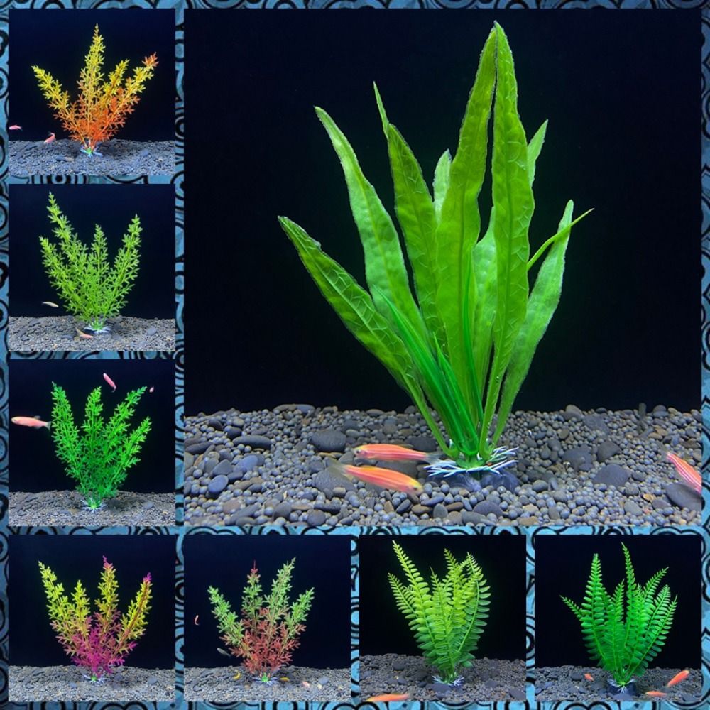 Fish Tank Ornament Plant Aquar - Planted Aquarium Bowl reseña y precio