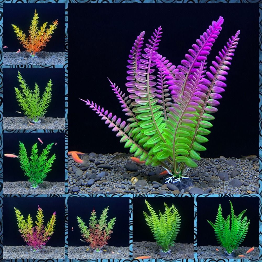 Fish Tank Ornament Plant Aquar - Planted Aquarium Bowl reseña y precio