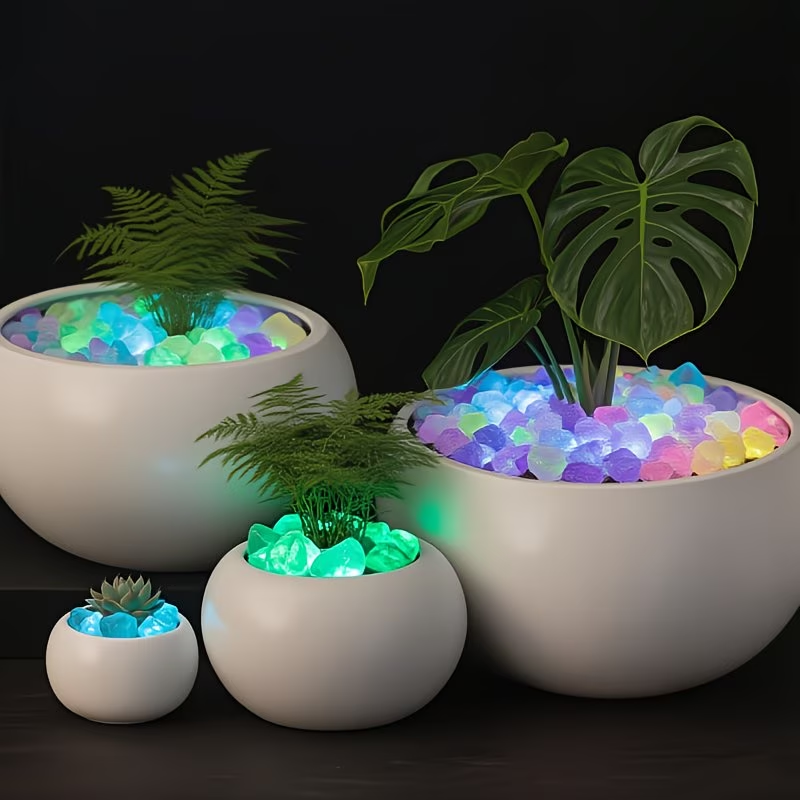 300PCS Luminous Pebble Set,0.9 - Aquarium Plant Growth reseña y precio