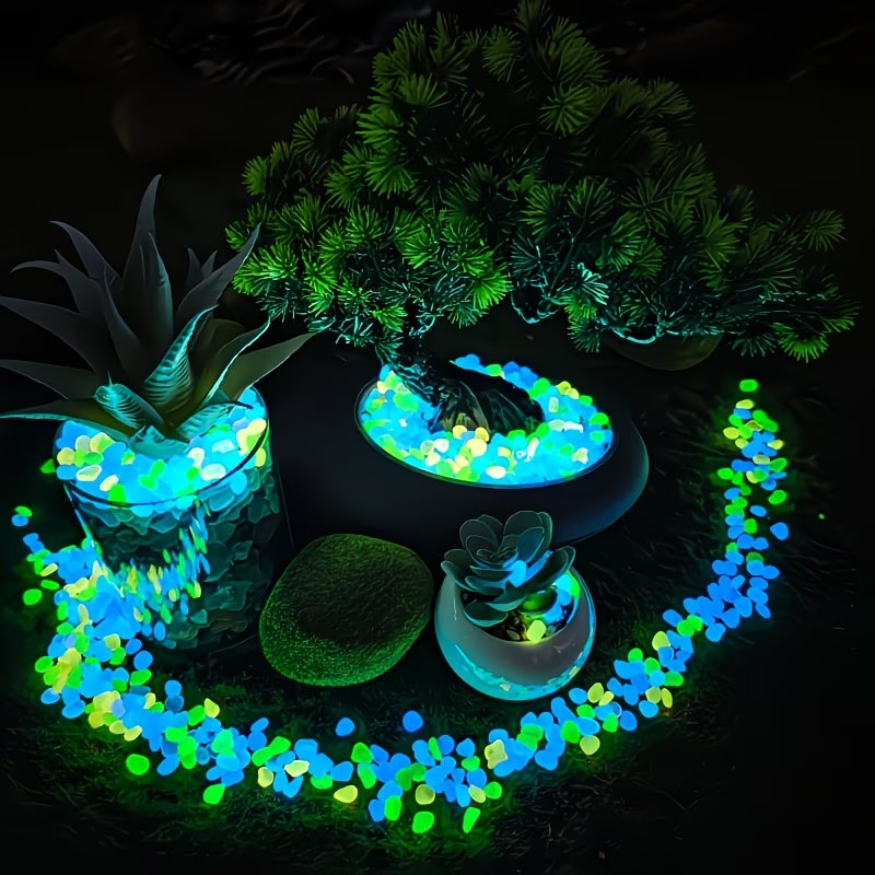 300PCS Luminous Pebble Set,0.9 - Aquarium Plant Growth reseña y precio