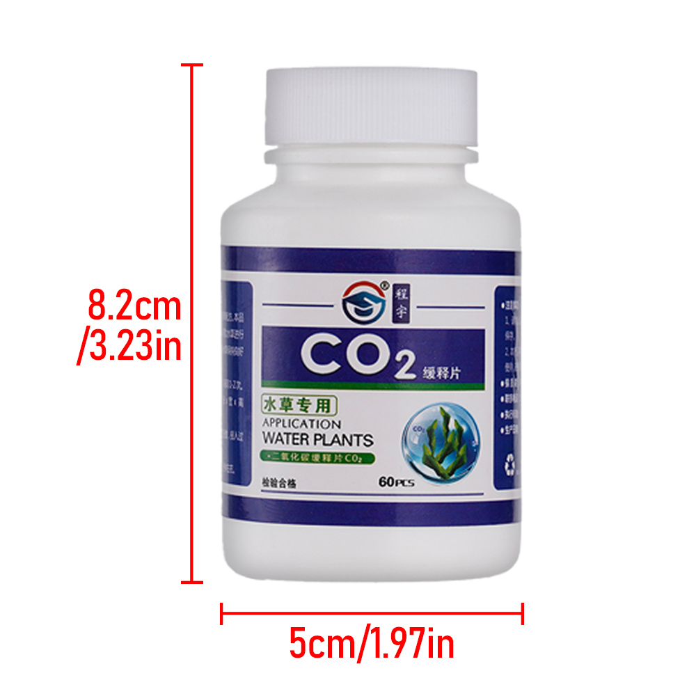 60pcs Aquarium CO2 Tablet Carb - Aquarium Plant Vitamins reseña y precio