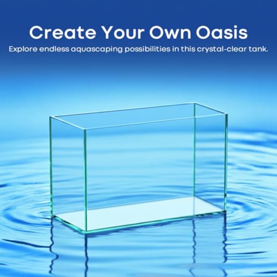 Glass Fish Tank Open-Back Lid  - Planted Aquarium Bowl reseña y precio