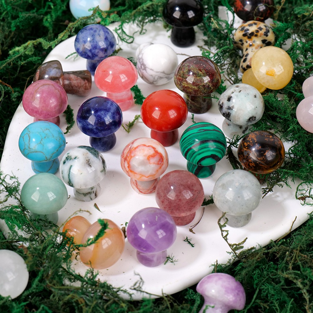 Natural Crystal Mushroom Gemst - Planted Aquarium Jungle reseña y precio