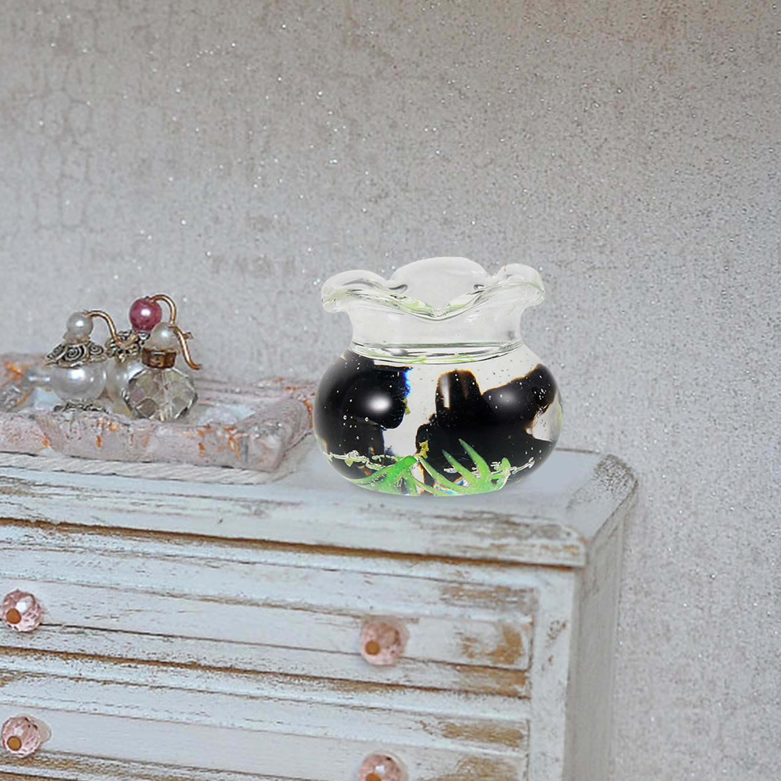 Miniature Resin Fish Bowl Set  - Planted Aquarium Bowl reseña y precio
