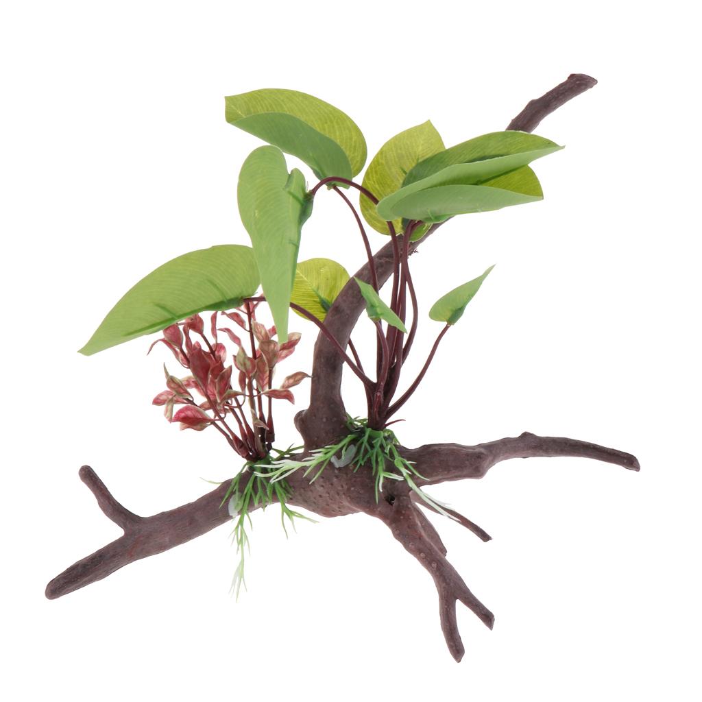 Reptile Terrarium Plant Artifi - Planted Aquarium Jungle reseña y precio