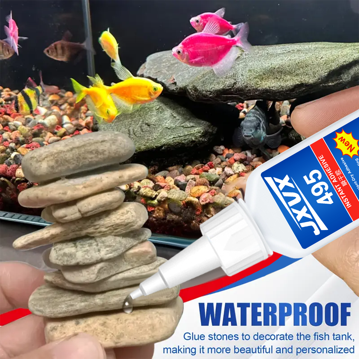 Aquarium glue, super transpare - Aquarium Plant Glue reseña y precio