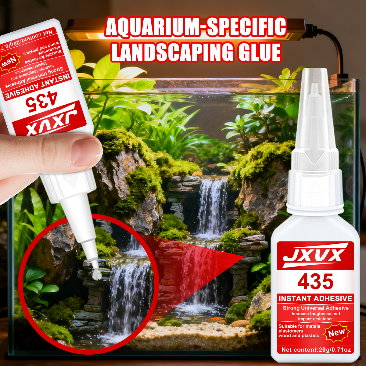 495/480 Fish Tank Aquarium Lan - Aquarium Plant Glue reseña y precio