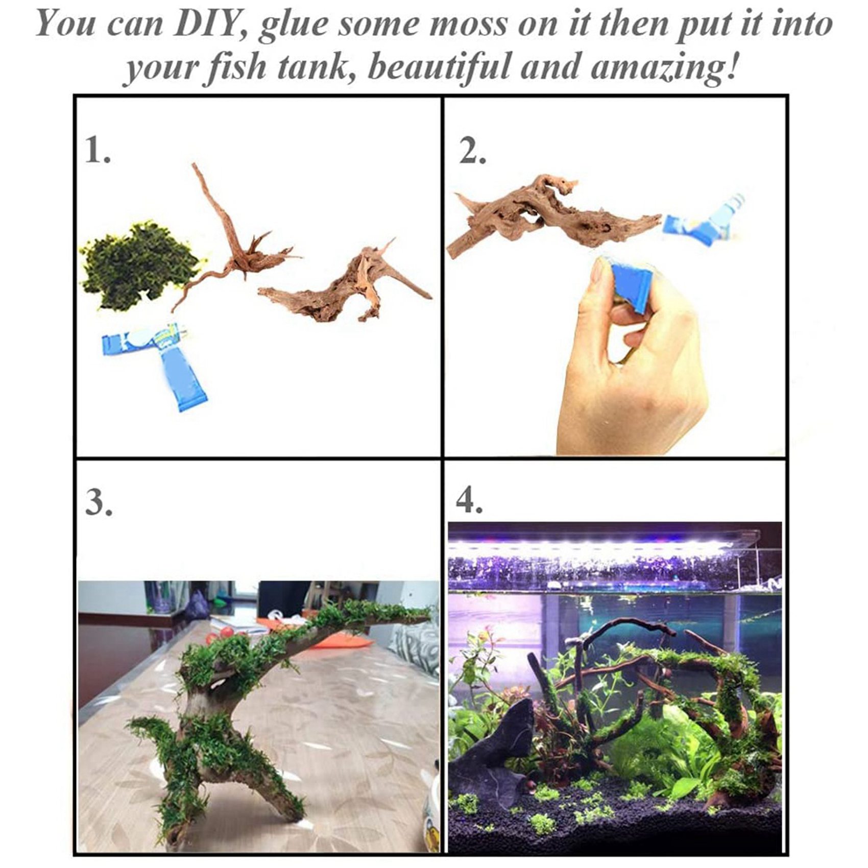 Hot Sale-Mini Driftwood For Aq - Aquarium Plant Guide reseña y precio