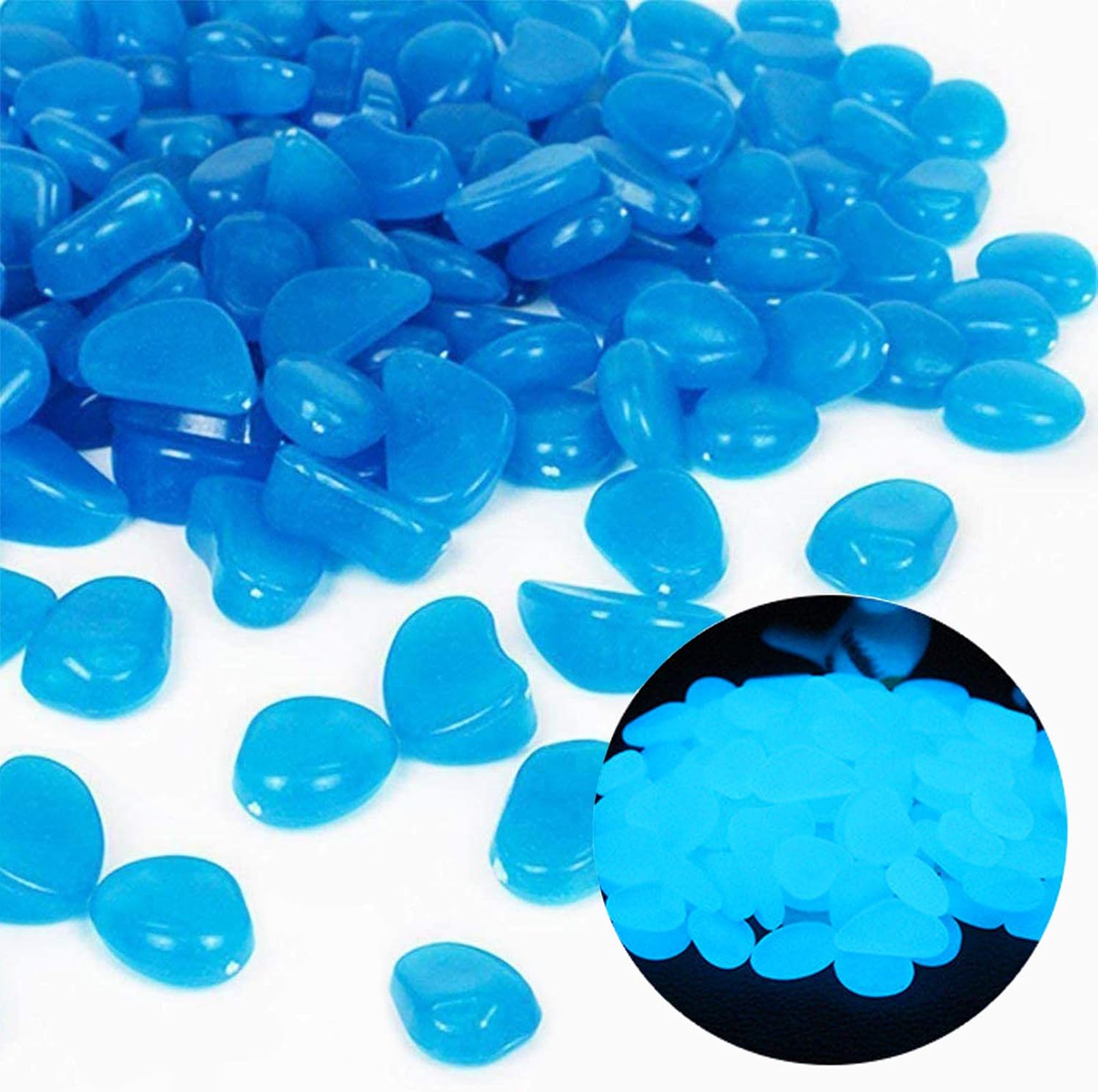 Fish Tank Rocks Glow Blue Pebb - Aquarium Plant Growth reseña y precio