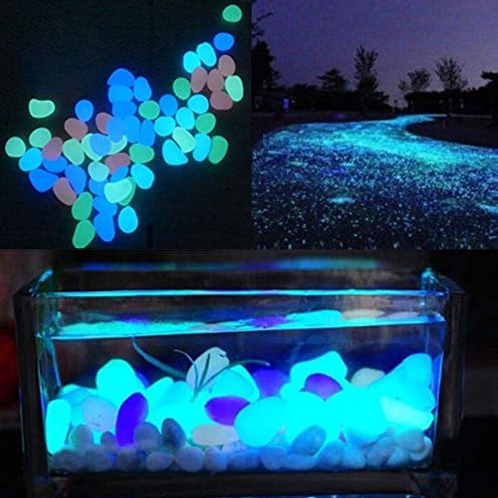 Fish Tank Rocks Glow Blue Pebb - Aquarium Plant Growth reseña y precio