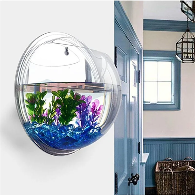 Transparent acrylic hanging wa - Planted Aquarium Bowl reseña y precio