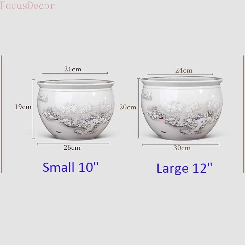 30cm Ceramic Fish Aquarium Fis - Planted Aquarium Bowl reseña y precio