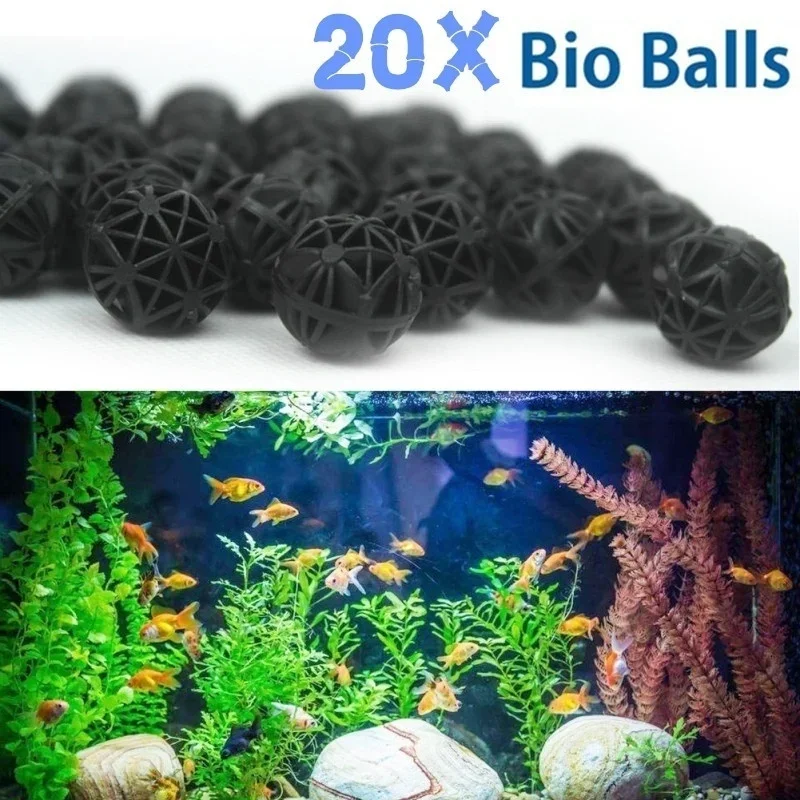 20Pcs 16mm Aquarium Filter Bio - Planted Aquarium Media reseña y precio