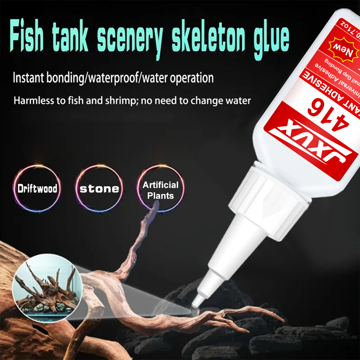 416/480 Fish Tank Aquarium Lan - Aquarium Plant Glue reseña y precio