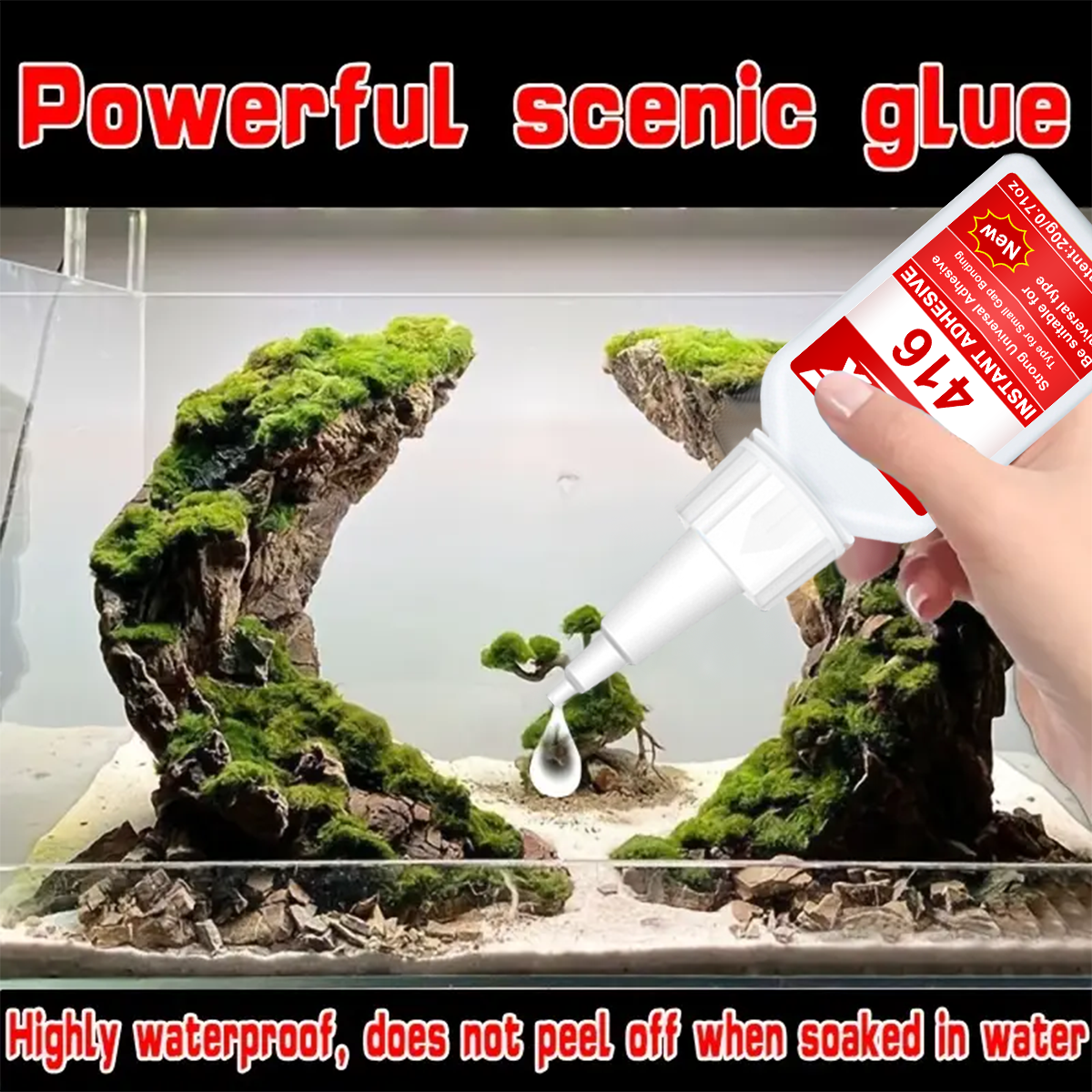416/480 Fish Tank Aquarium Lan - Aquarium Plant Glue reseña y precio