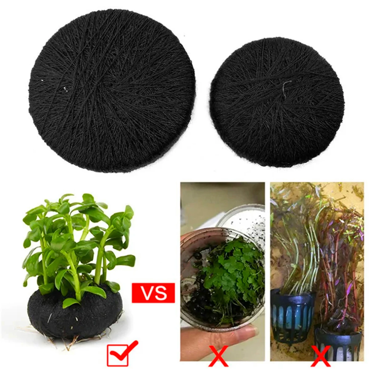 5Pcs Black Fish Tank Water Gra - Aquarium Planted Substrate reseña y precio
