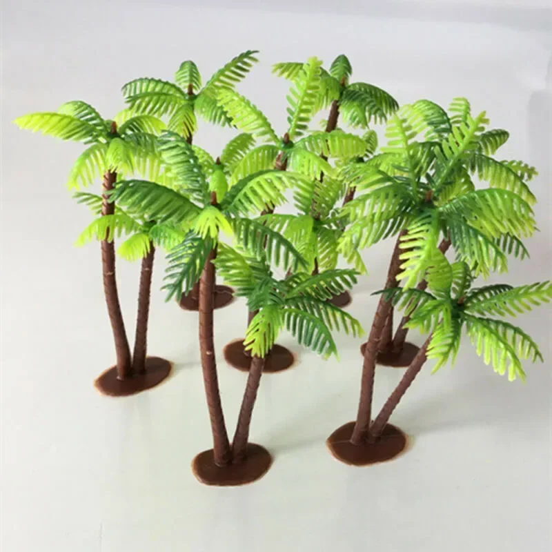 5Pcs Mini Plastic Coconut Palm - Aquarium Planted Substrate reseña y precio