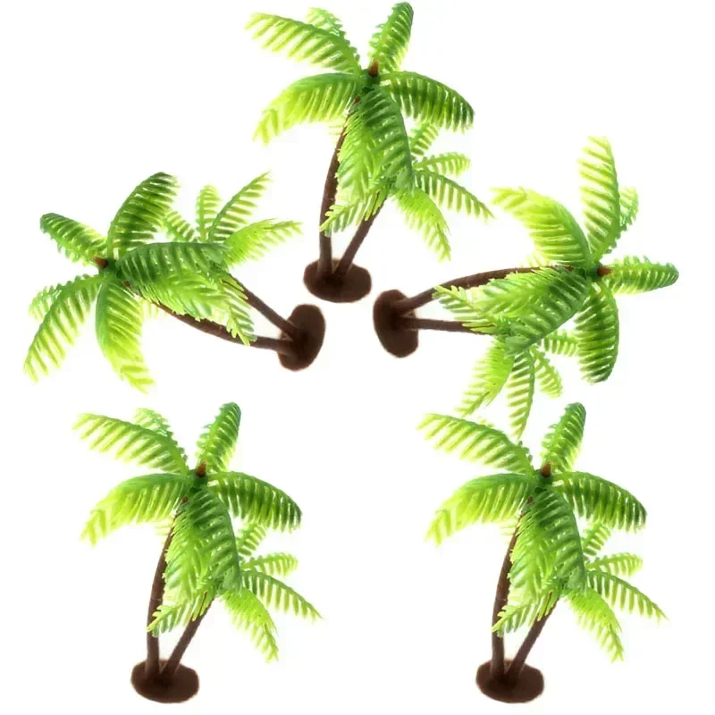 5Pcs Mini Plastic Coconut Palm - Aquarium Planted Substrate reseña y precio